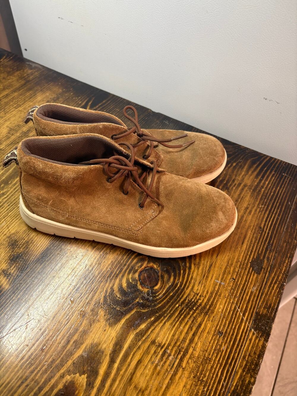UGG Brown Lace Up Boots Mens Size 5